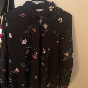 Floral button up HM blouse